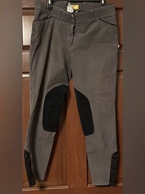 Devon-aire Fine Riding Attire gray breeches size 34 excellent!